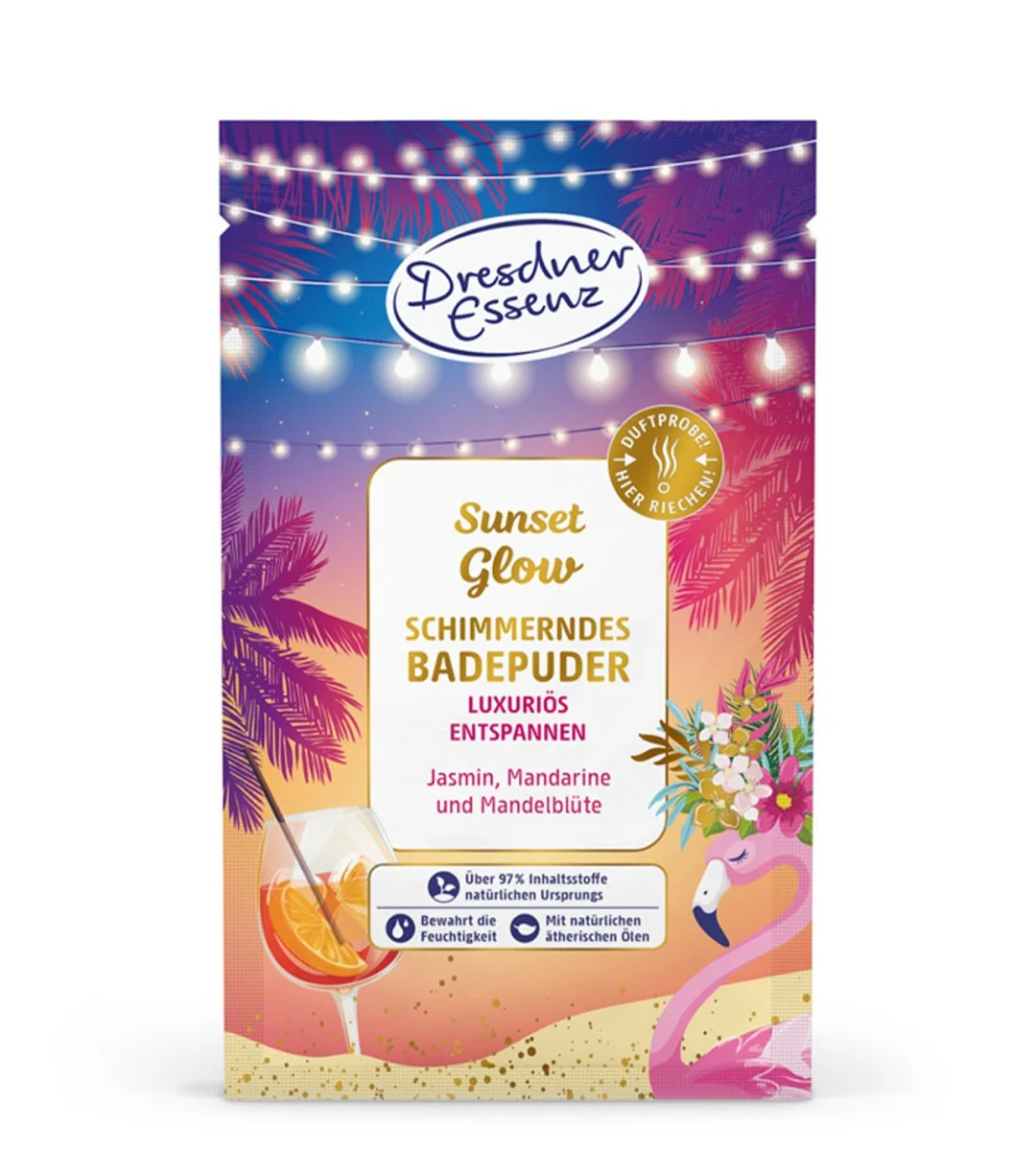 Dresdner Essenz® | Schimmerndes Badepuder | Sunset Glow | 60g – Bild 2