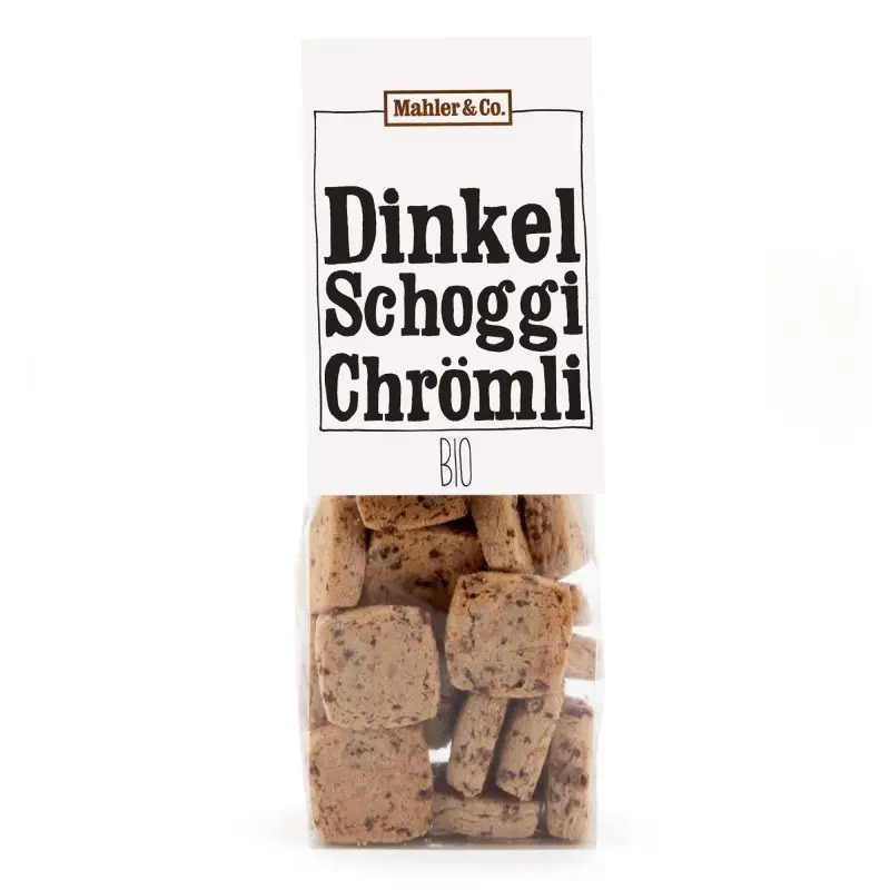 Bio Dinkel Schoggi-Chrömli vom Eichberg Seengen, 100g – Bild 2